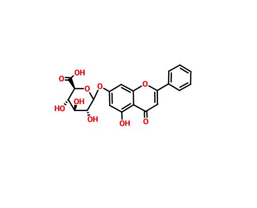 白杨素-7-O-β-葡萄糖醛酸苷|35775-49-6