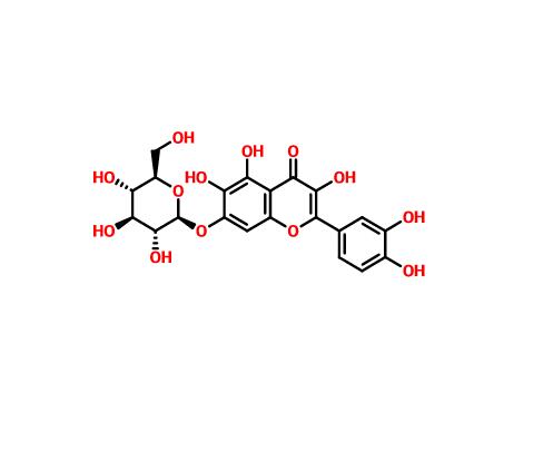 槲皮万寿菊素-7-O-β-吡喃葡萄糖苷|548-75-4