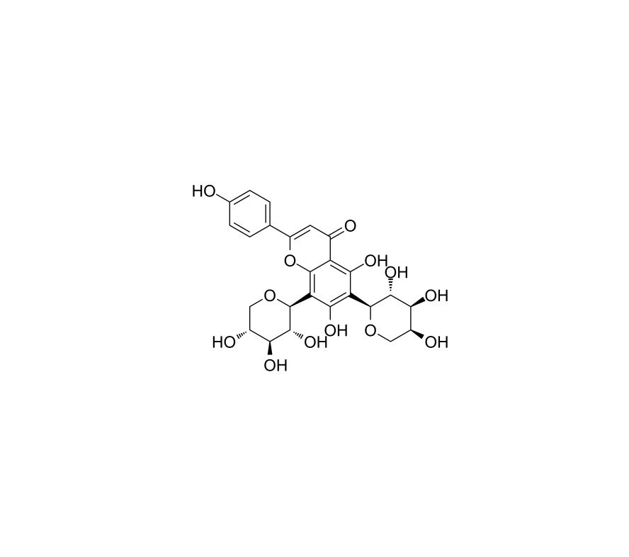 芹菜素-6-C-α-L-吡喃阿拉伯糖-8-C-β-D-吡喃木糖苷|677021-30-6