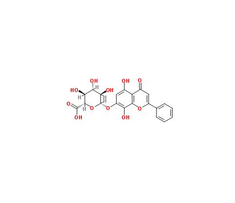 去甲汉黄芩素-7-0-葡萄糖醛酸苷|119152-50-0