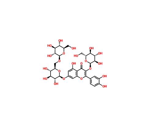 槲皮素-3-O-β-D-葡萄糖-7-O-β-D-龙胆双糖苷分析对照品 60778-02-1