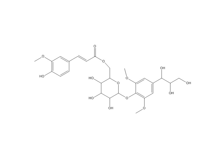 1-O-(7S,8R)-guaiacylglycerol-(6-O-E-Feruloyl)-b-D-glucopyranoside