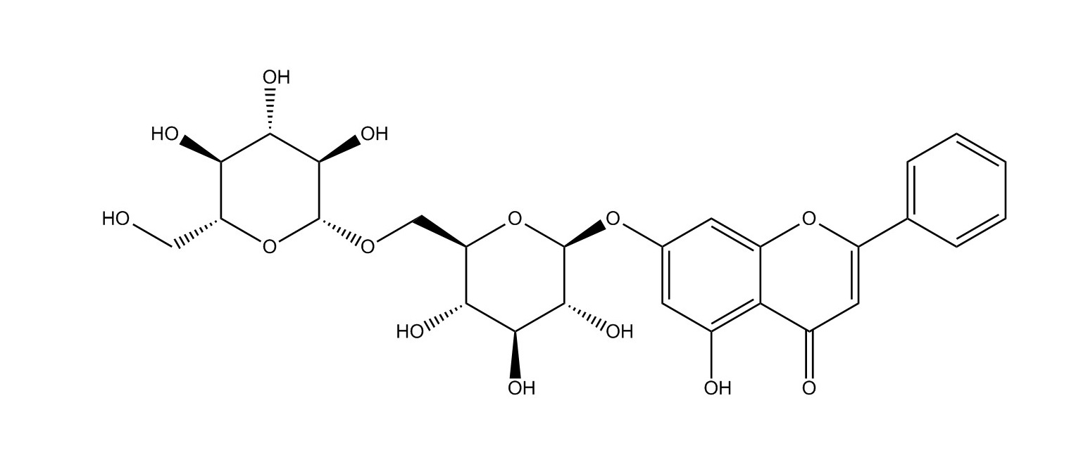 白杨素-7-O-龙胆二糖苷|88640-89-5