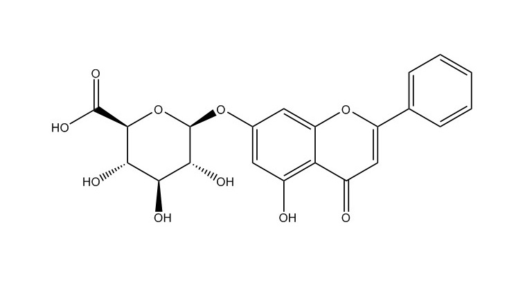白杨素-7-O-β-葡萄糖醛酸苷|35775-49-6